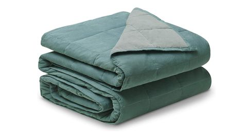 YNM Weighted Blanket review: the Original Blanket in deep green