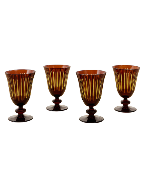 Prism Wine Glasses, Set of 4