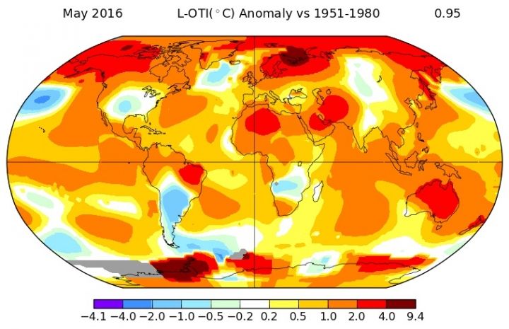 May 2016 average temperature comparison chart