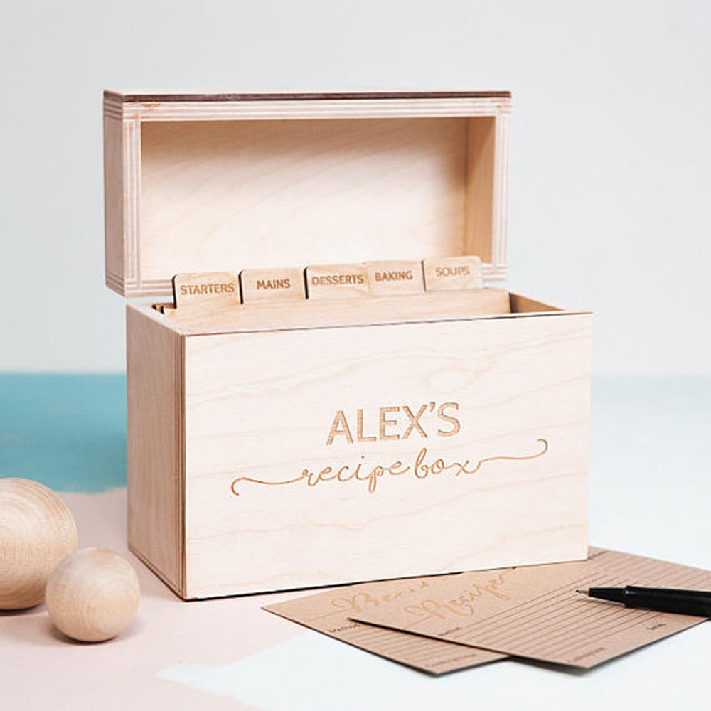 Etsy recipe box