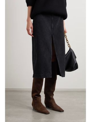 Khaite, Marfa suede knee boots