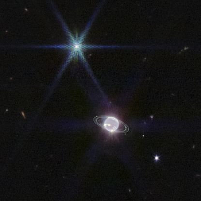 Neptune with rings