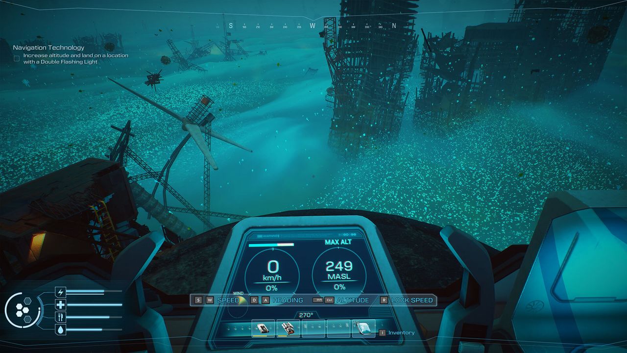 Forever Skies screenshot showing exploration and scavenging