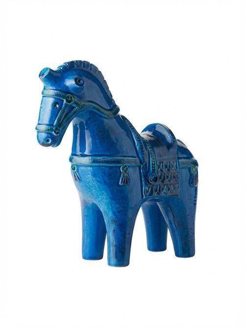 Bitossi Rimini Blu Ceramic Horse Figure