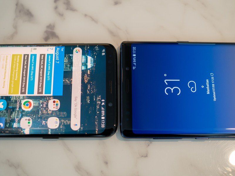 Samsung Galaxy Note 9 vs. Galaxy S9+