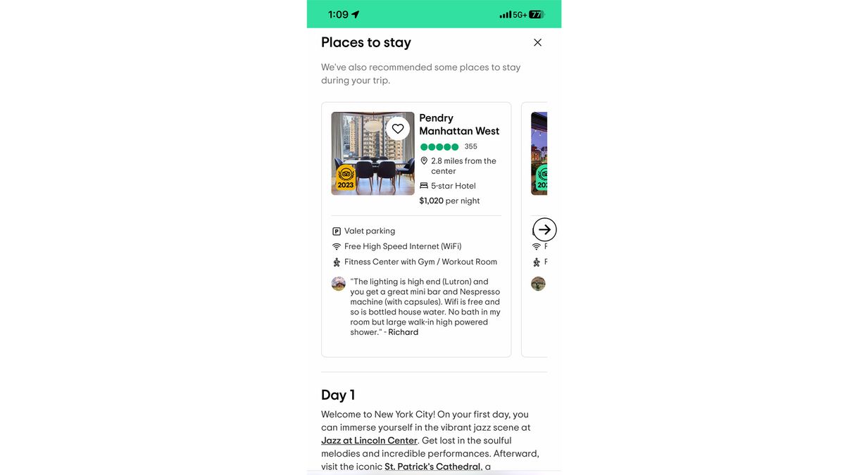 I used TripAdvisor’s new AI-powered hotel summary to plan my next ...
