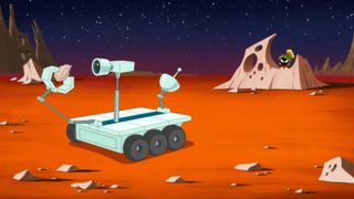 An unsuspecting Perseverance rover on Mars faces the wrath of Marvin the Martian in a new Looney Tunes cartoon on HBO Max.