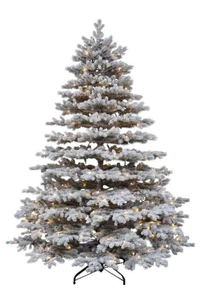 7.5' Rushmore Flock Artificial Christmas Tree (with 750 warm white LED Lights):&nbsp;was $999, now $479 at King of Christmas (save $520)