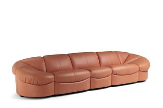 Milan Design Week Poltrona Frau Parka orange sofa
