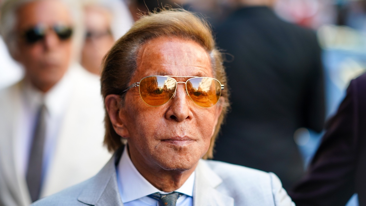 Valentino photographed in Paris in 2019