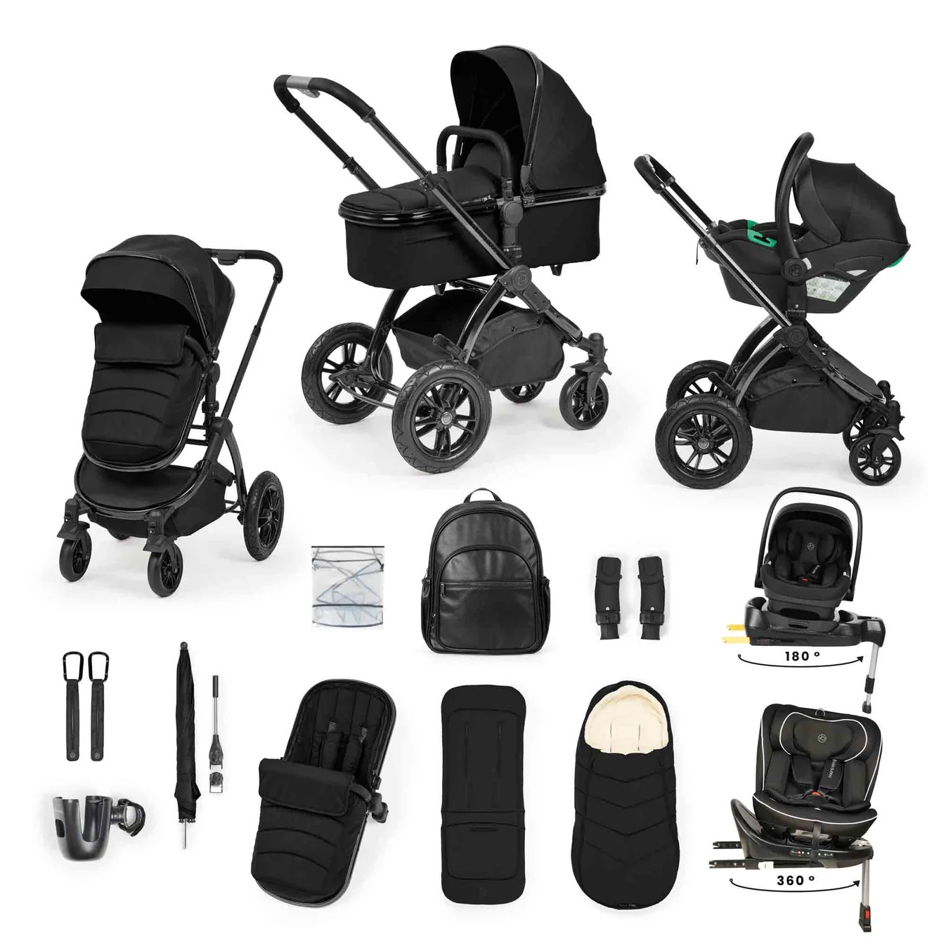 A press shot of the Stomp Luxe Elements Edition 16 Piece Travel Bundle on a white background