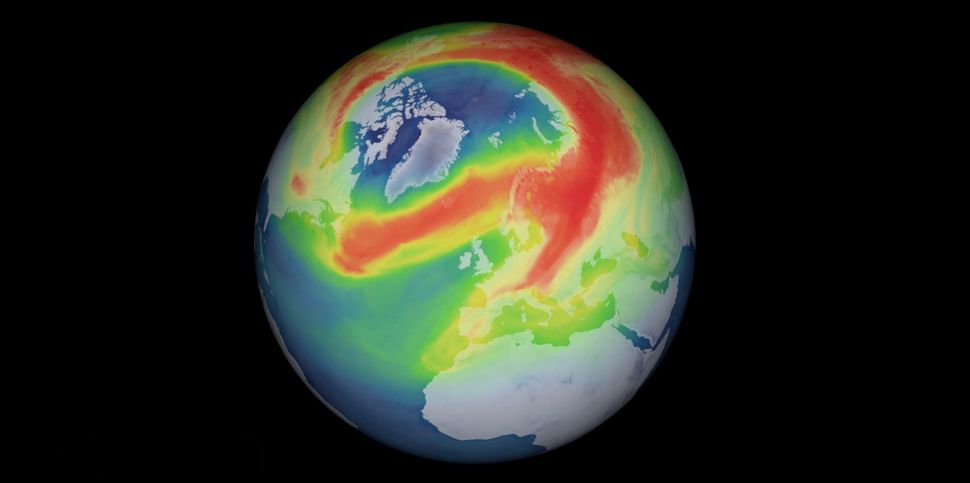 Ozone hole three times the size of Greenland opens over the North Pole