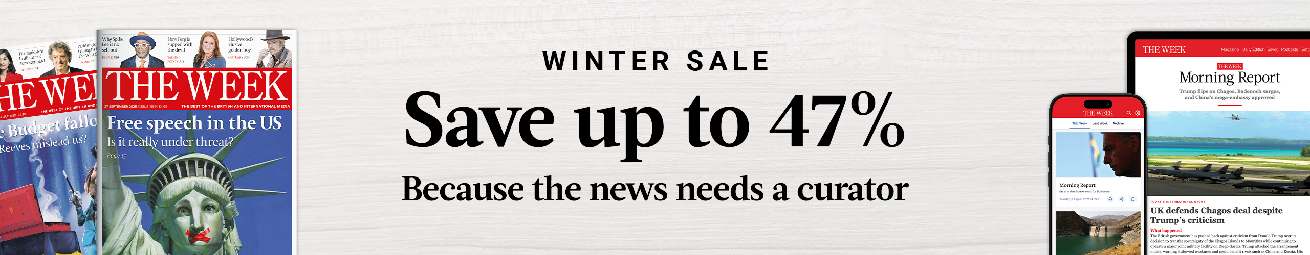 Winter Sale - save up to 47%