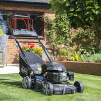 Webb Classic 46cm Self Propelled Electric Start Petrol Rotary Lawnmower: was now £359.99, Robert Dyas
