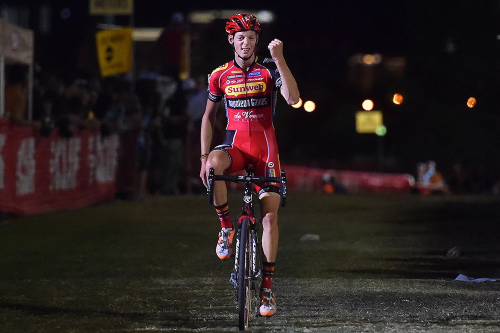 Michael Vanthournhout is happy with his third place finish