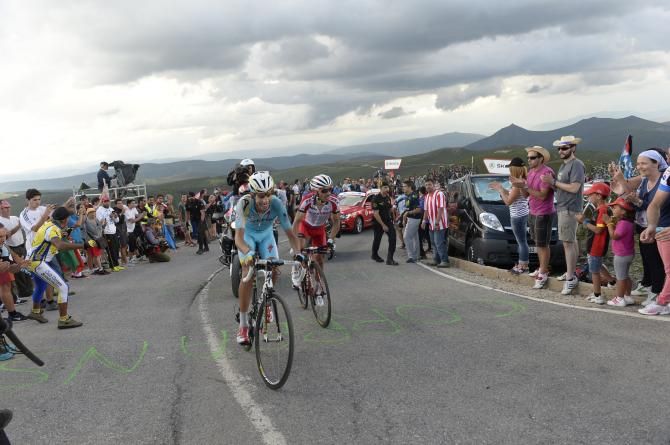 Aru and Rodriguez were fighting for places in the top five overall