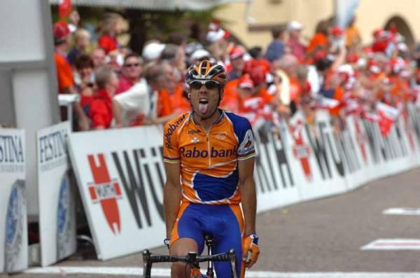 Winning a stage of the Tour de Suisse in 2006