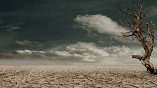 photo of a drought-stricken landscape