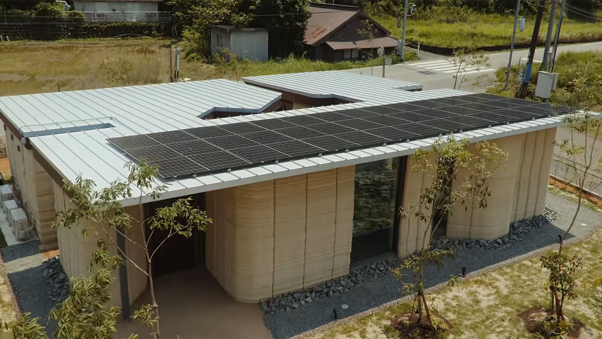 Lib Work's 3D printed house, made primarily from soil