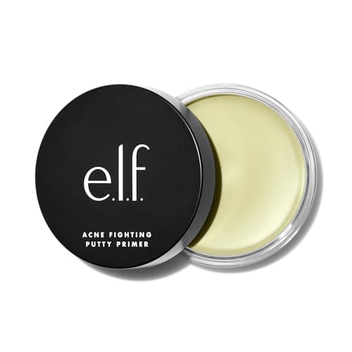 E.l.f. Acne Fighting Putty Primer, Infused With 1.8% Salicylic Acid, Helps Prevents Future Breakouts &amp;amp; Helps Reduce Redness, Minimizes Appearance of Pores, Preps &amp;amp; Primes Skin, 0.74 Oz (21g)