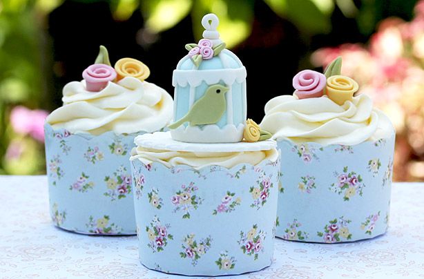 Birdcage cupcakes