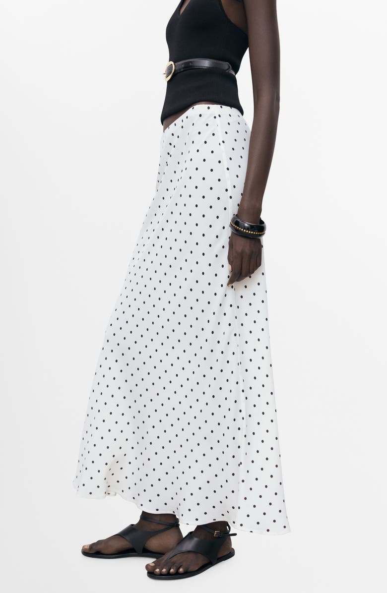 Polka Dot Maxi Skirt