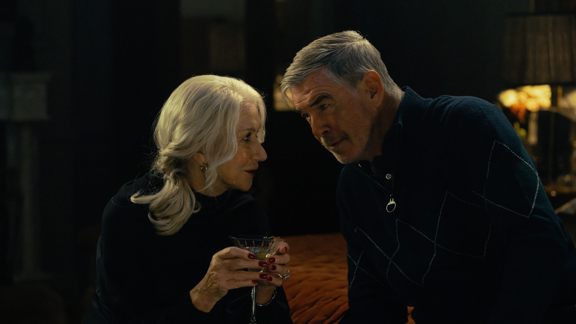 Helen Mirren and Pierce Brosnan in MobLand