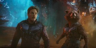 Star-Lord and Rocket Raccoon in Guardians of the Galaxy 2