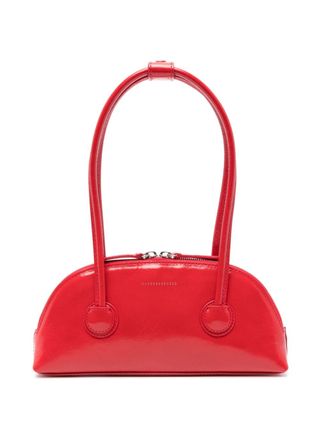 Marge Sherwoodlogo-stamp leather shoulder bag