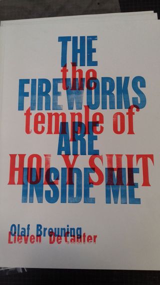 Kastaar used a Vandercook proofing press to print posters like this for a combined analogue/digital campaign