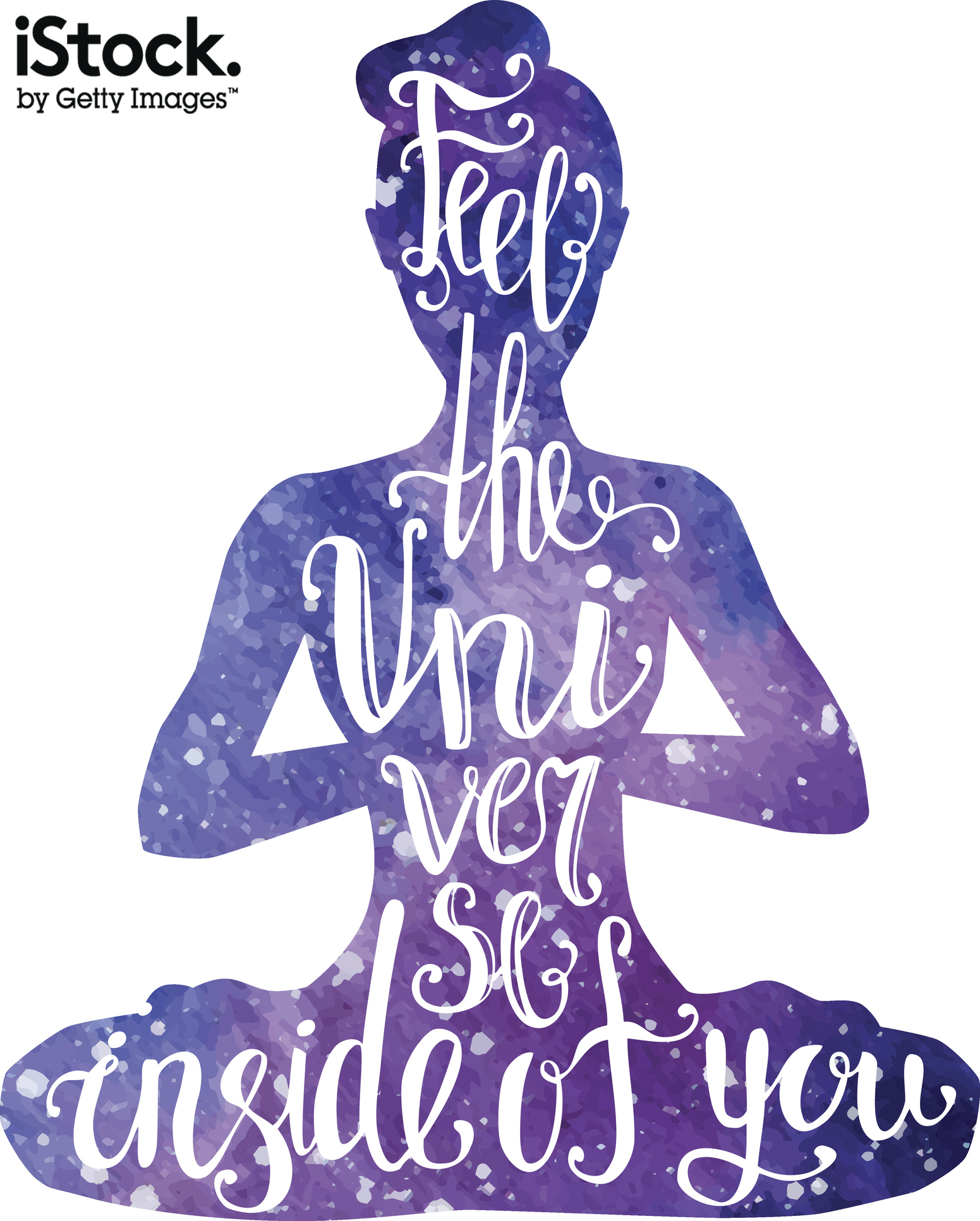 Watercolor female silhouette by aninata. This beautiful design could be used in the creation of a poster, leaflet or brochure for a yoga studio