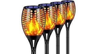 Torch-style solar lights