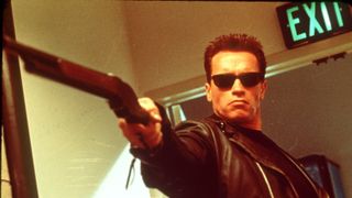 Arnold Schwarzenegger in Terminator. 