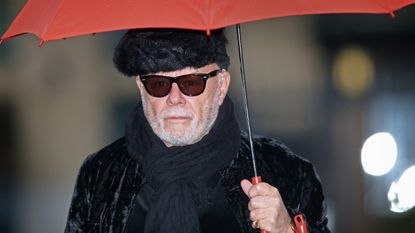 Garry Glitter on his way to Southwark Crown Court in 2015