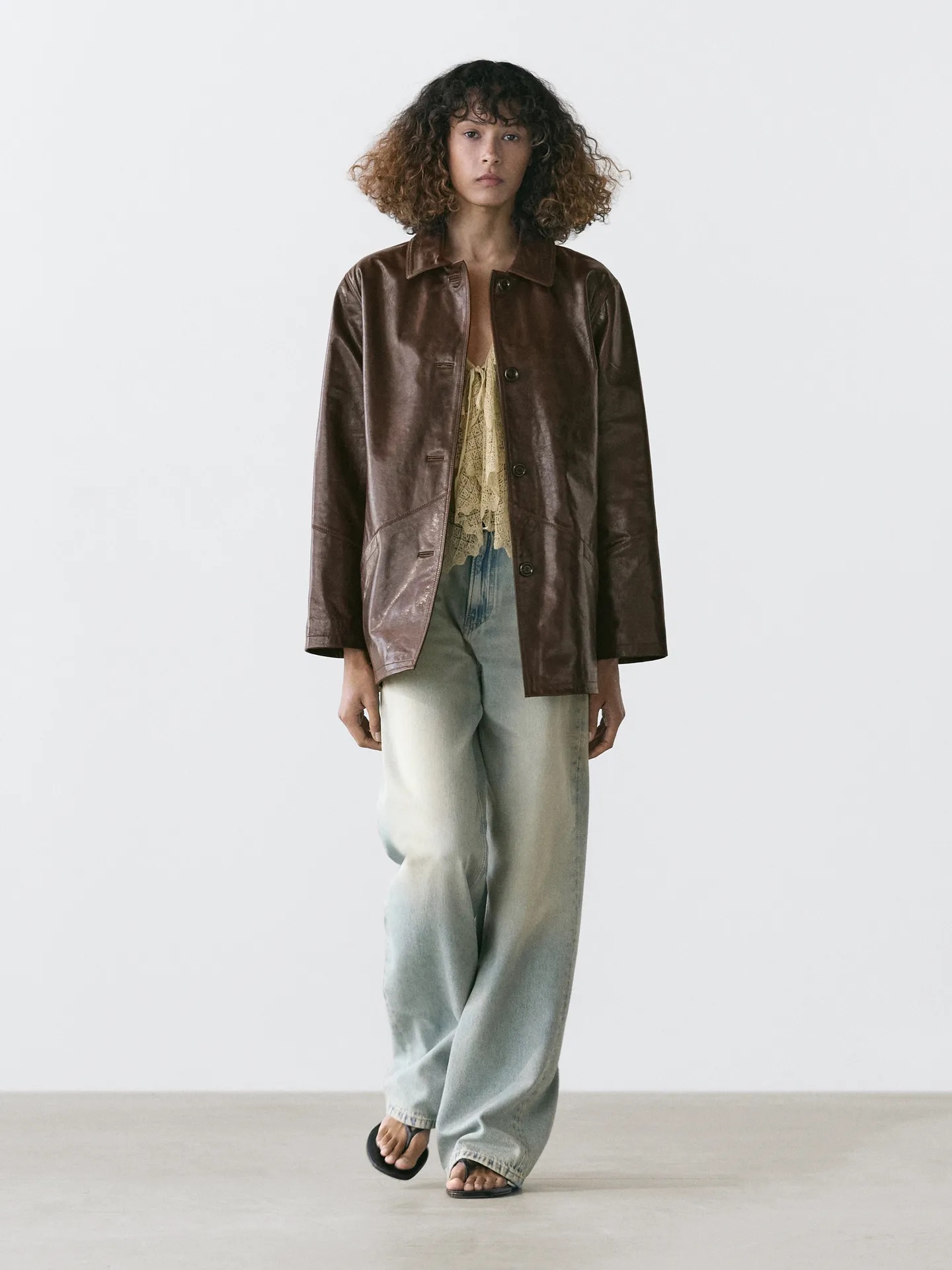 Massimo Dutti, Nappa Leather Jacket