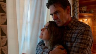 First look image: Dougray Scott and Shirley Henderson in Summerwater. 