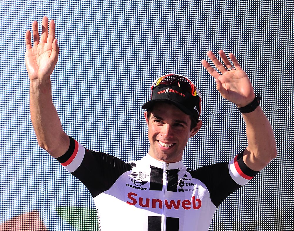Michael Matthews (Team Sunweb) celebrates his win
