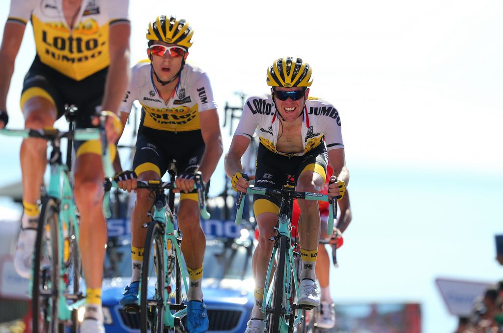 Steven Kruijswijk (LottoNL-Jumbo) approaches the finish line