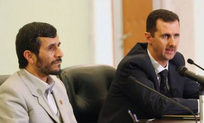 The U.S. has confirmed that Bashar al-Assad, pictured here with Iranian President Mahmoud Ahmadinejad, has used chemical weapons.