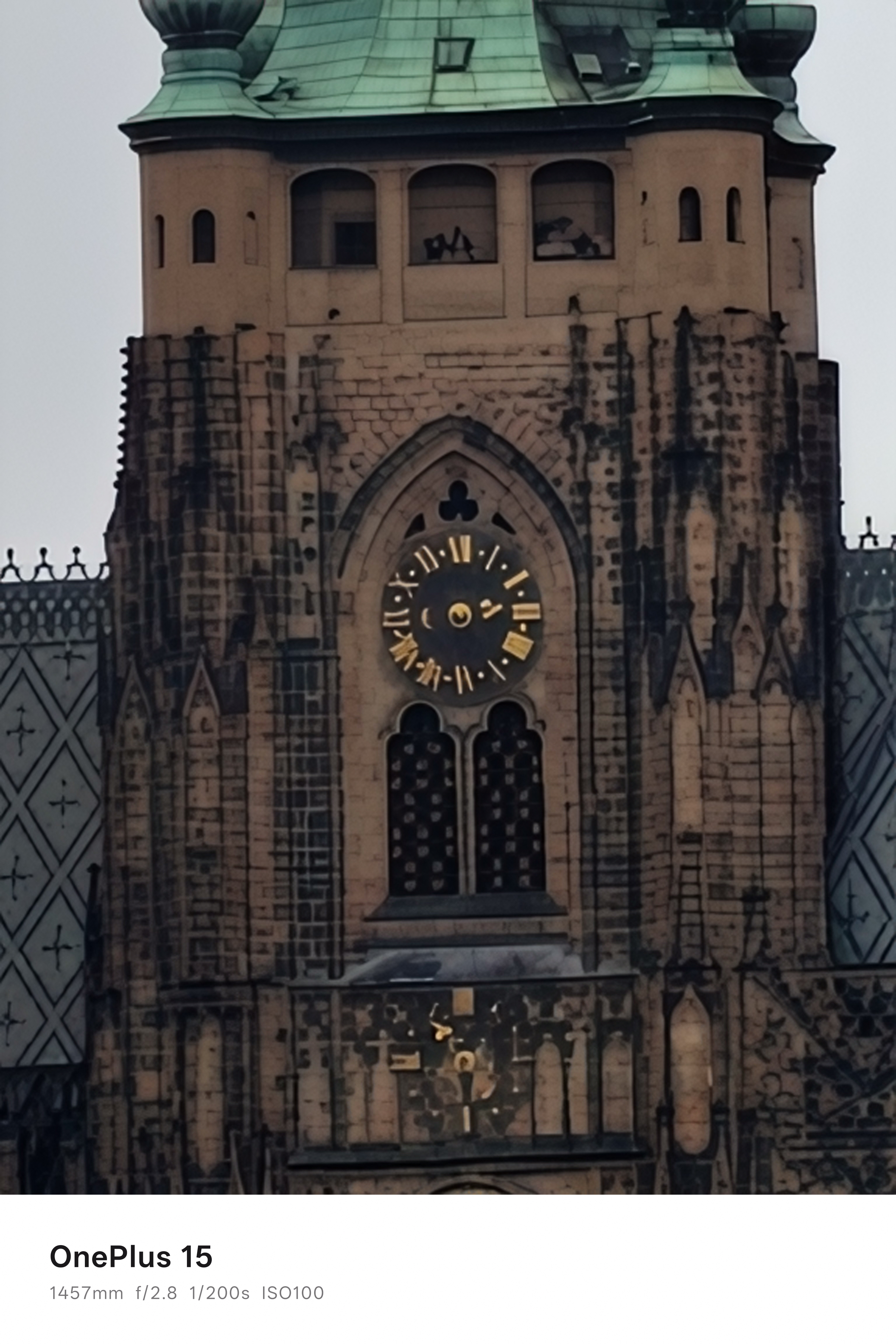 A church with a clock face scene from a distance and enhanced with AI