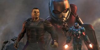 Hulk, Ant-Man, Rocket, and War Machine in Endgame