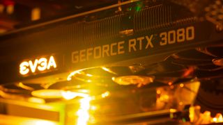 RTX 3080 GPU installed in a PC