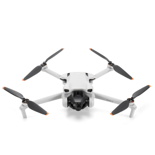 DJI Mini 3 drone on a white background