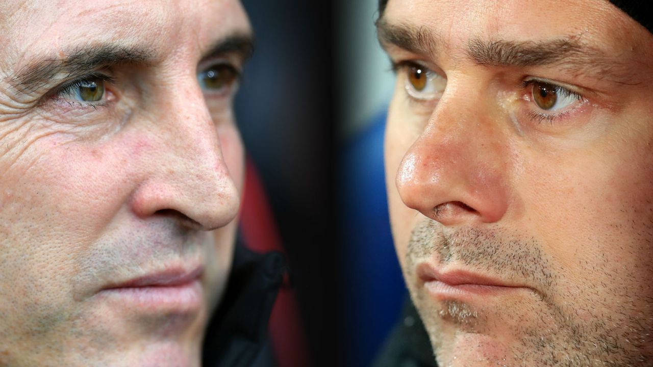 Arsenal manager Unai Emery and Tottenham Hotspur boss Mauricio Pochettino 