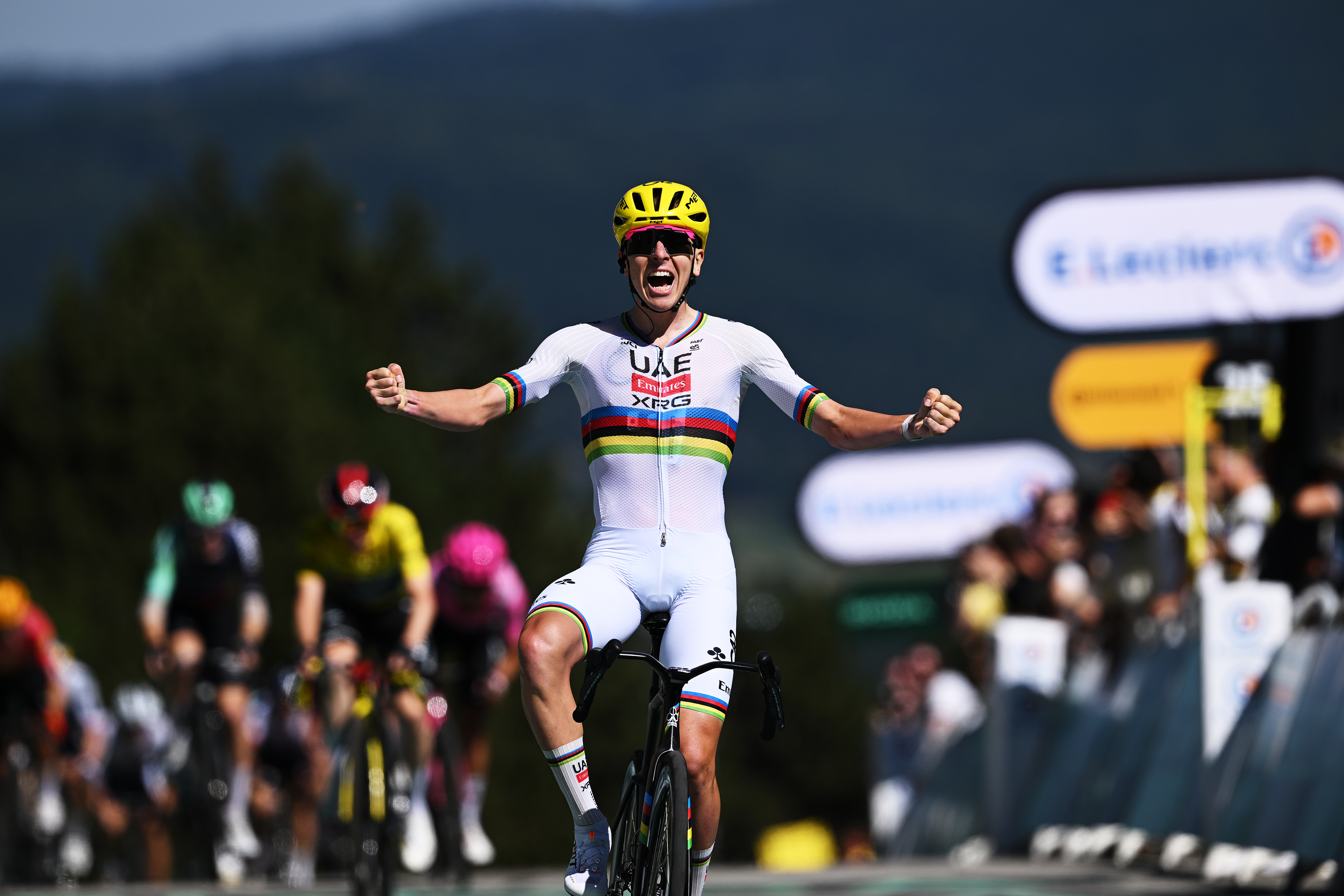 Tadej Pogačar wins stage three of the Tour de France