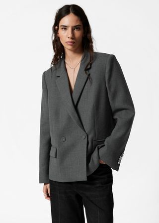 Double-Breasted Wool Blazer