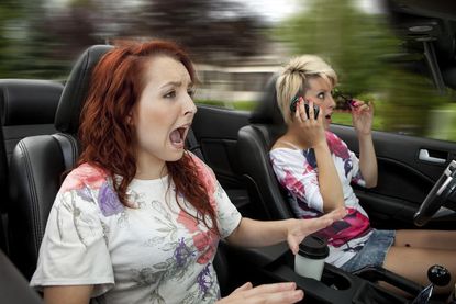 53 percent of teens who talk on the phone while driving are chatting with mom or dad