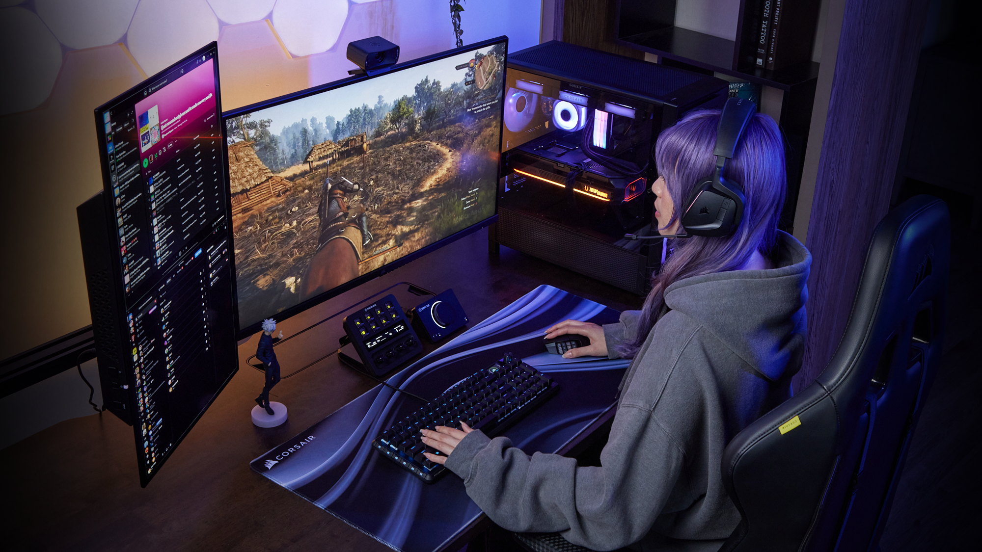 Corsair gaming lifestyle imagery