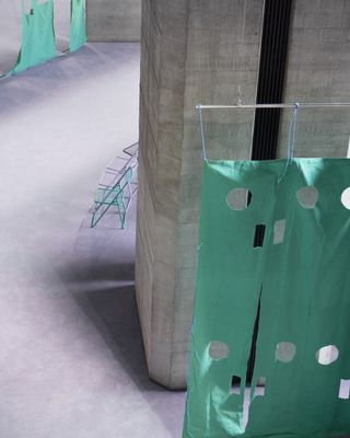 Burberry S/S 2025 runway show Gary Hume Set