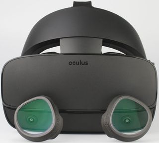 WIDMOvr prescription lens inserts in front of an Oculus Rift S headset